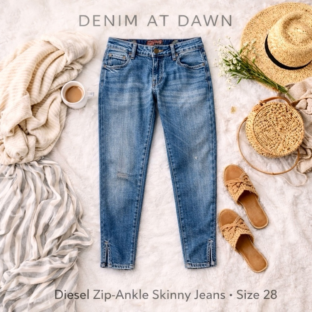 ✨ Diesel Zip-Ankle Skinny Jeans | Size 28